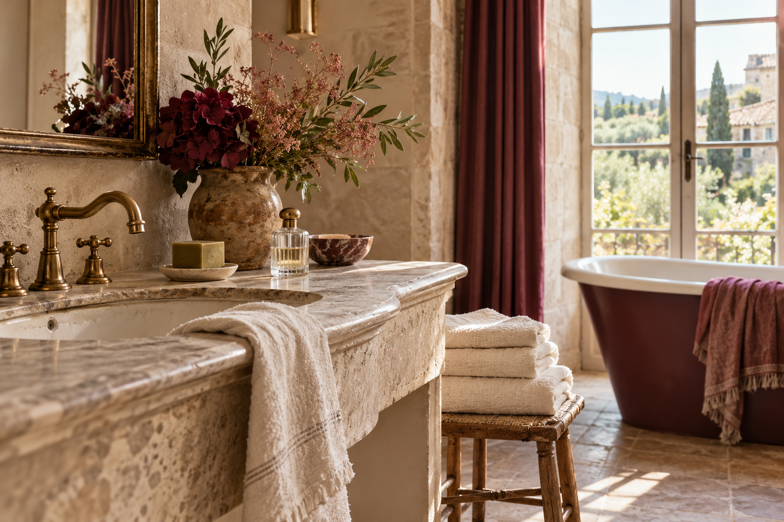 French-inspired editorial setting
