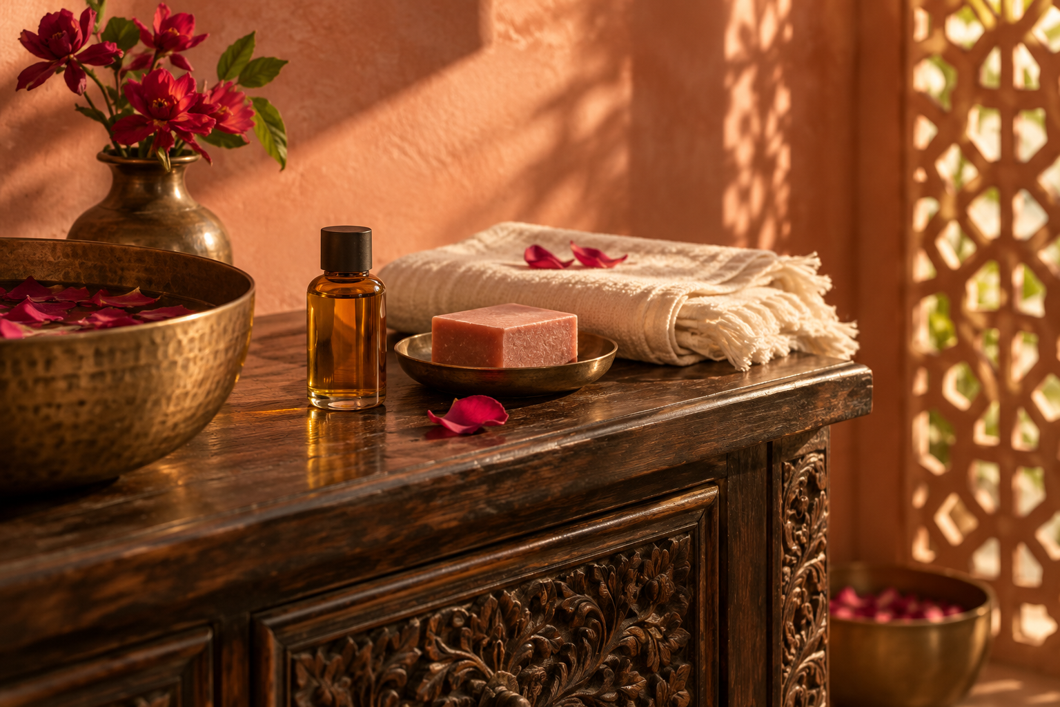 Indian-inspired editorial setting