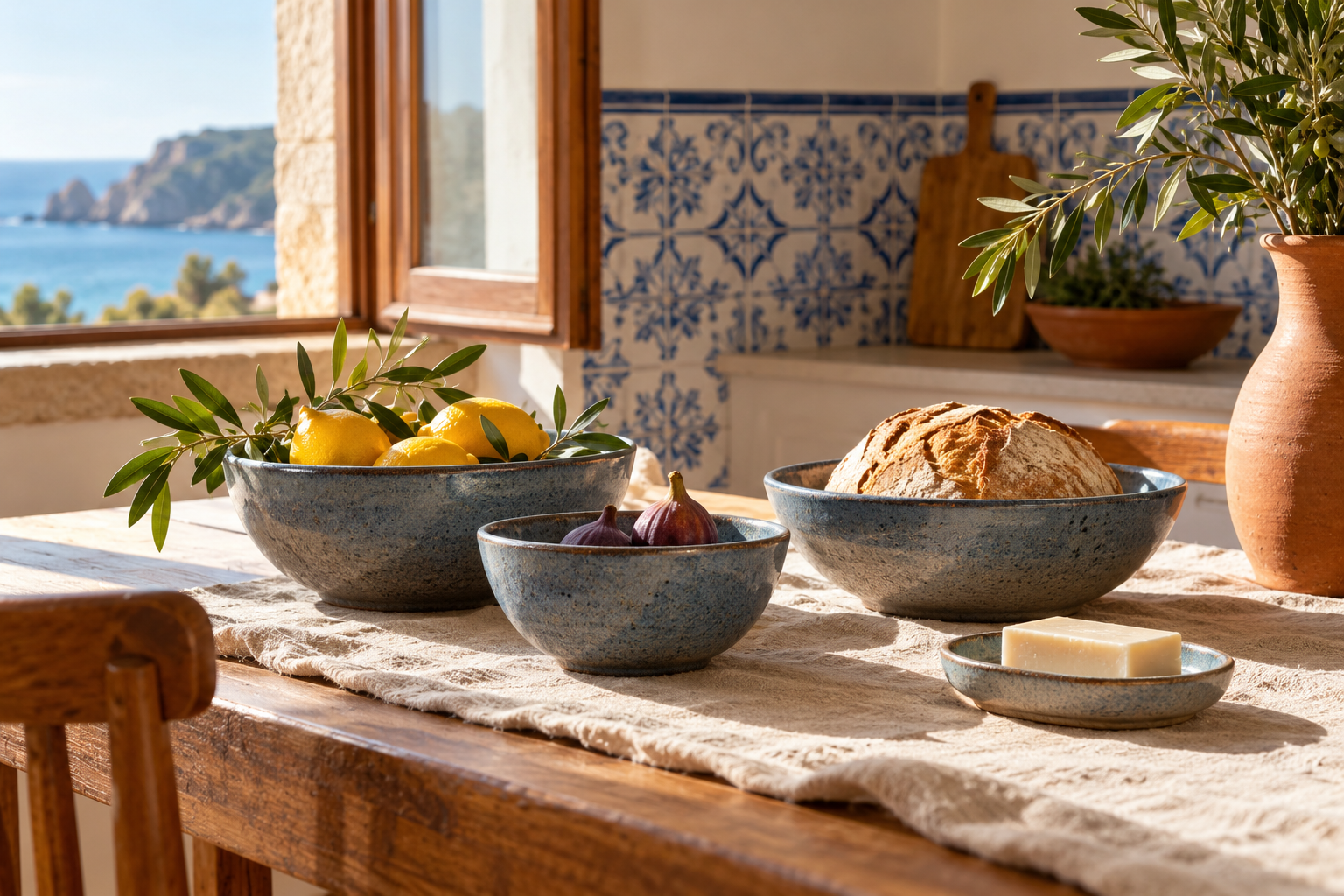 Portuguese-inspired editorial setting